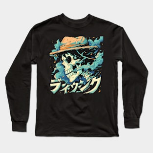 luffy skull Long Sleeve T-Shirt